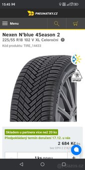 225/55 R18 XL Nové Nexen - 4