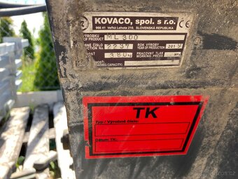 Míchačka na beton KOVACO ML 300 - míchací lopata - 4