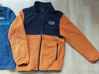 Nová teplá fleece mikina, vel. 140, vhodné i pod vestu - 4