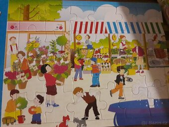 Kniha a puzzl tvrdé listy, učíme se první slůvka a poznávat - 4