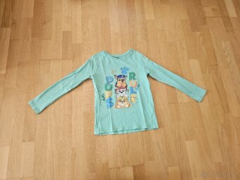 Set triček s dlouhým rukávem, 6x tričko, vel. 128 - 4