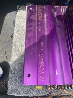 Autorádio +subwoofer+ zesilovač - 4