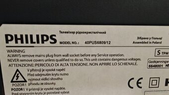 Prodám televizi Philips 40"3D - 4