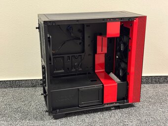 NZXT H400 Black / Red - mATX case červená - 4