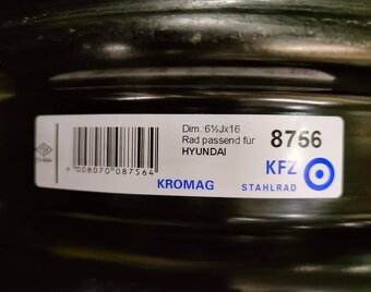 Disky na Hyundai, Kia 6,5Jx16" ET45 5x114,3 67,1 - 4