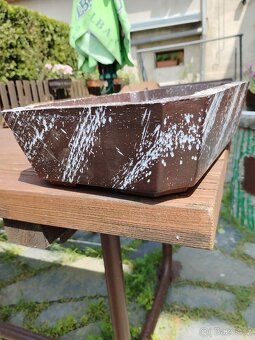 Betonový květináč obdélník na bonsaje - 4
