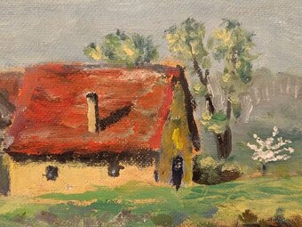 Obraz Kubr, Jaro na vsi, olejomalba 47x59 - 4