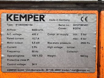 Odsávání Kemper System 8000 - 4