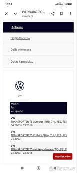 Palivová přívodní jednotka Pierburg -VW T5 - 4