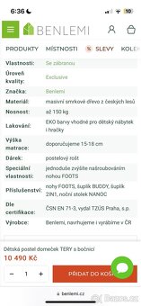 Postel domek šedý - 4