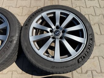 4x al kola 5x115 18 + pneu letní 235/45 R18 - 4