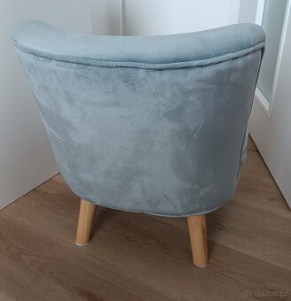 Dětské sametové křesílko Lil Sofa, super stav a cena - 4