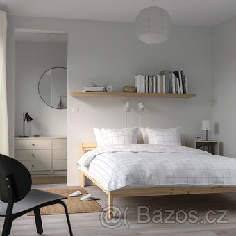 Ikea Neiden Postel Masiv 140 x 200 Rošty LÖNSET - 4