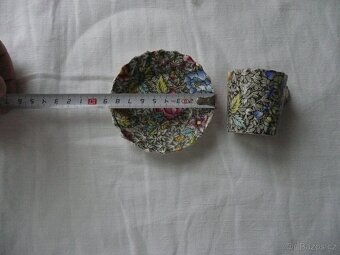 Glazovaný hrníček s podšálkem Zn. KING R-Spode Inpi, England - 4