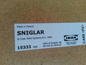 Přebalovací stůl SNIGLAR (buk/bílá) IKEA - 4