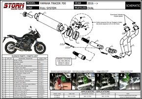 Výfuk Storm Inox Oval Yamaha Tracer 700, MT-07, Y.058.LX1 - 4