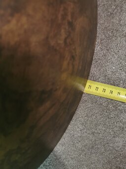 Loftové závěsné světlo staromosaz XXL Ø69cm LARINO - 4