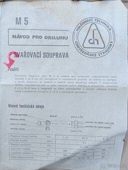 Svařovací souprava M5 ( Chotěbořské strojírny - 4