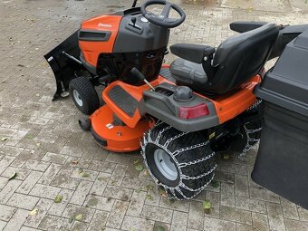 Travní traktor Sekačka Husqvarna TS 343 Mulčovač se zadním v - 4