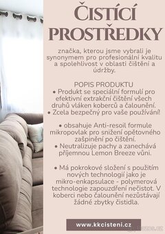 Nabízíme profesionální čištění koberců, sedaček i - 4