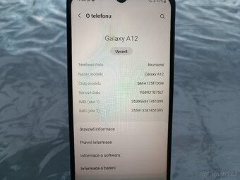 Mobilní telefon Samsung Galaxy A12 / 4GB RAM /64 GB - 4