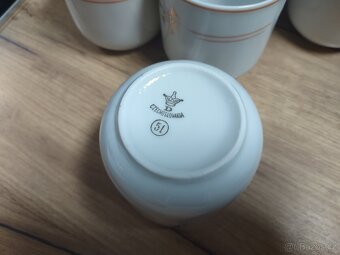 Sada 6 ks retro hrníčků - Made in Czechoslovakia. - 4