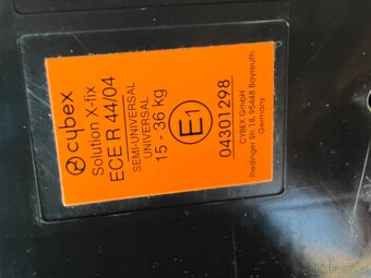 Autosedačka Cybex solution 15-36kg - 4