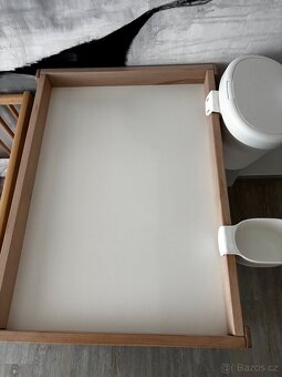 SNIGLAR Přebalovací stůl, IKEA, buk 72x53 cm - 4