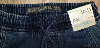 NOVÉ dětské jogger džíny denim co. - vel. 140/146 - 4