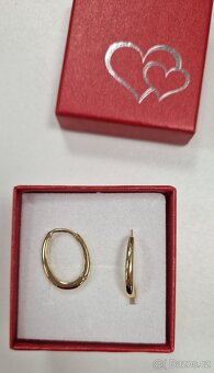 Krásné pozlacené naušnice - 4