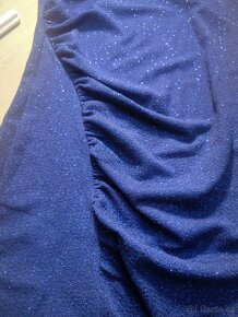 Modré krátké plesové šaty - 4