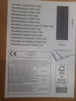Akusticky obkladové panely- dub olejovany - 4