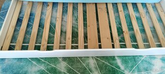 postel 90x200 rozkládací, bílá, masiv borovice, Leonie 8808b - 4