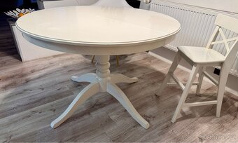 Bílý rozkládací stůl zn. IKEA - 4