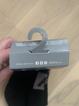 Ponožky Armani pánské kotníčkové UNI 2 pack - 4