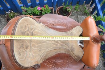 Westernové sedlo - délka posedlí 40 cm - 4