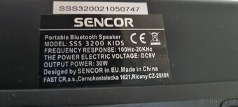 Sencor SSS3200 KIDS Bluetooth reproduktor + nabíječka - 4
