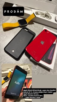 Apple IPhone SE Red + Watch 5 series 44 mm Silver - 4