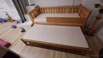 Dětská dvojpostel s matracemi a šuplíky - 4