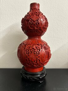 Váza - řezba v Čínském laku - 4