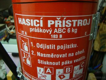 Hasící přístroj hasičák mini bar červený pěkný PC:2600Kč - 4