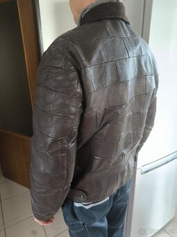 Kožená motorkářská bunda - 4