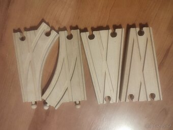 Dřevěné koleje, velká sada - 4