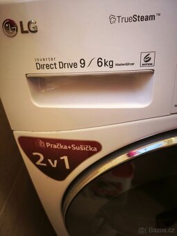 Pračka se sušičkou 2v1 LG 9 a 6 kg prádla - 4