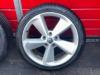 ALU kola Škoda 2x GOLUS 18" 7,5J ET51 pneu 225/40/R18 - 4