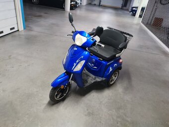 Elektrická tříkolka De Luxe 5, dědictví, 800 km,plně funkční - 4