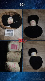 Příze na pletení/háčkování/vyšívání (bavlna, vlna, akryl) - 4