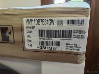Nová parní pračka SAMSUNG BESPOKE AI WW11DB7B34GWU4 - 4