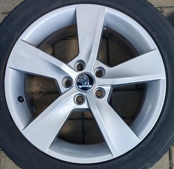 ALU SADA ŠKODA FABIA, RAPID, SCALA 16" + LETNÍ PNEU - 4