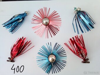 Staré, vánoční ozdoby -baňky-panáčci-korálkové, starožitné - 4